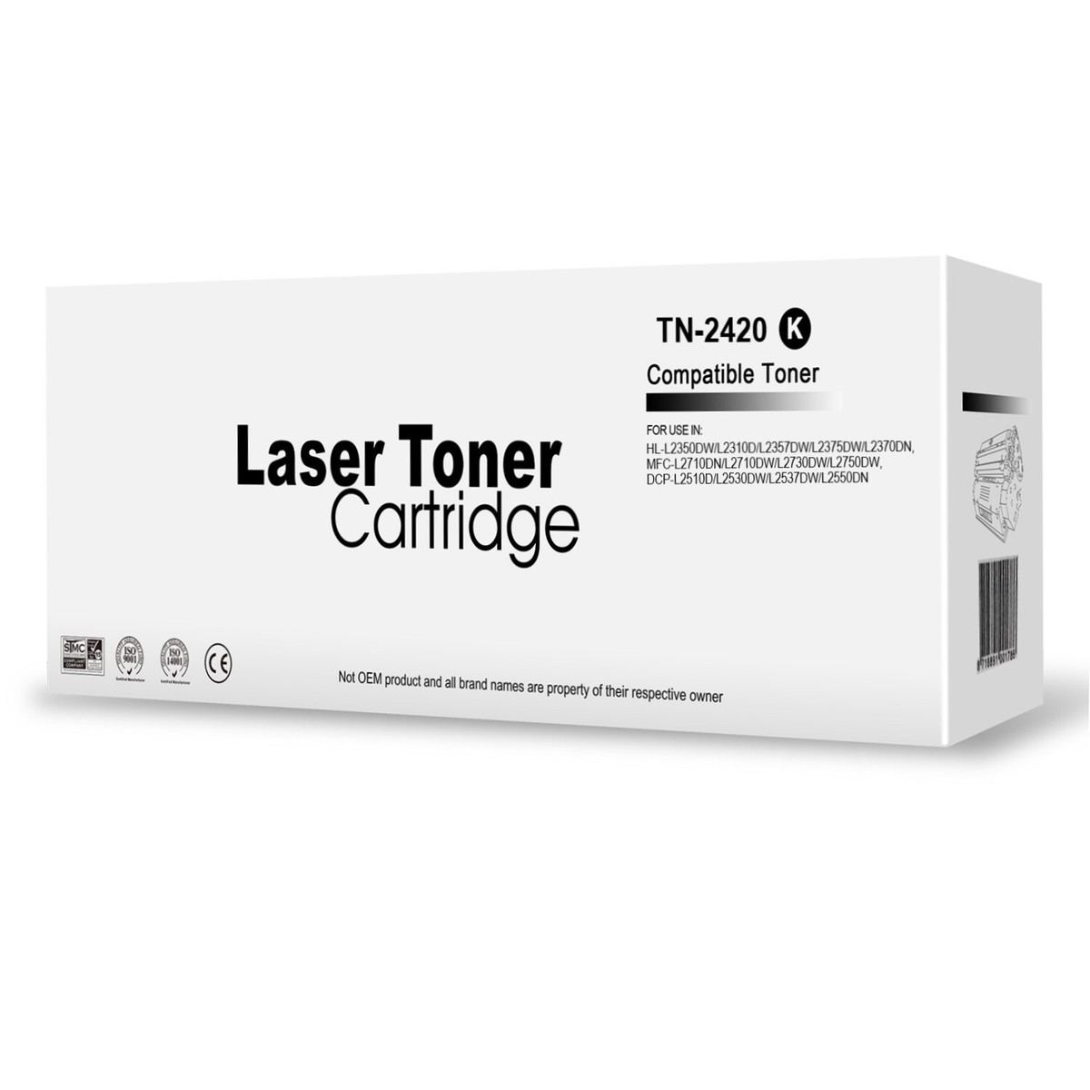 Skydo TN2420 2410 Cartouche de Toner Compatible pour Brother DCP-L2510D