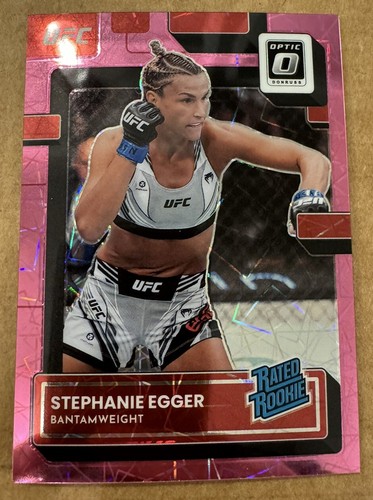 2023 DONRUSS OPTIC UFC STEPHANIE EGGER Rated Rookie PINK VELOCITY PRIZM /79 #125 - Bild 1 von 2