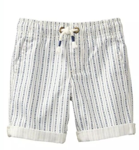 NWT Gymboree TRUE BLUE SUMMER Boys Blue White Geometric Shorts Size 4