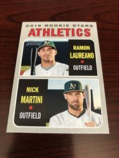2019 TOPPS HERITAGE RAMON LAUREANO NICK MARTINI #21 ATHLETICS RC *Mint* QTY