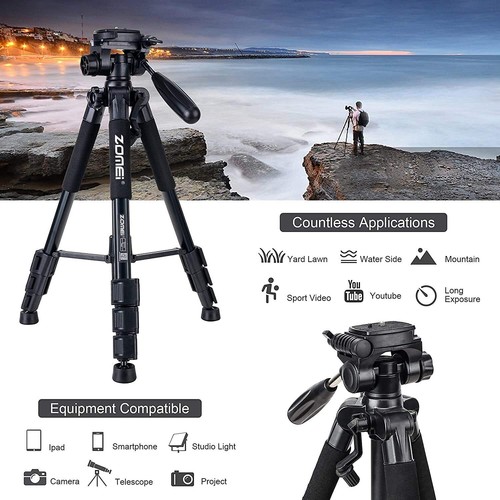 ZOMEI Q111 Heavy Duty Camera Tripod Panhead Travel Stand for DSLR Cannon Nikon - Picture 3 of 12