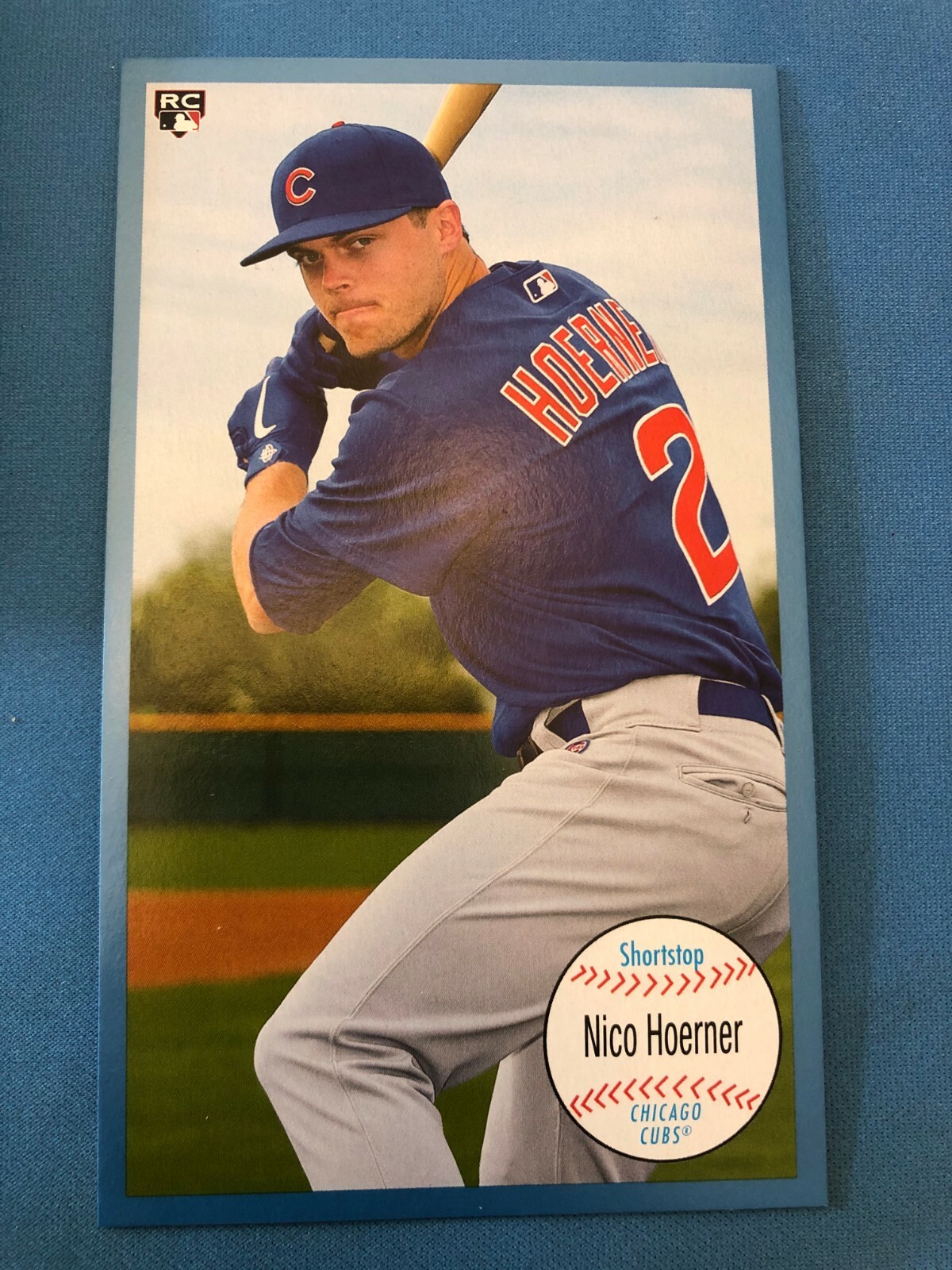 2020 Topps Archives 1964 Topps Giant Oversized Blue Nico Hoerner (#64O-NH) RC