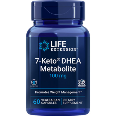 Life Extension 7-Keto  DHEA Metabolite 100 mg 60 Capsules