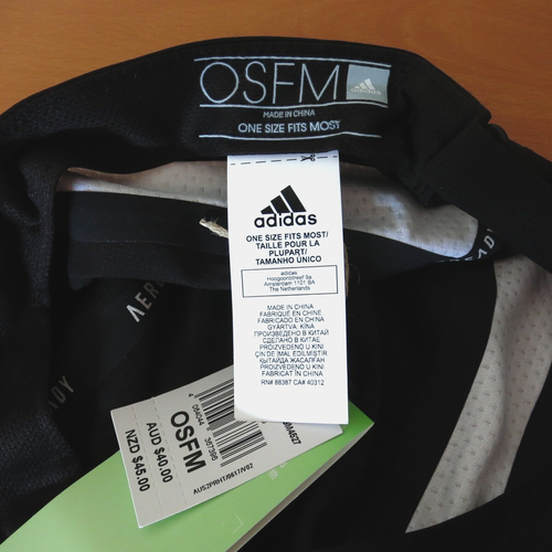 Adidas Aeroready Black And White Running Cap Hat Unisex Adults OSFM ~ NEW w/ Tag - Picture 8 of 11