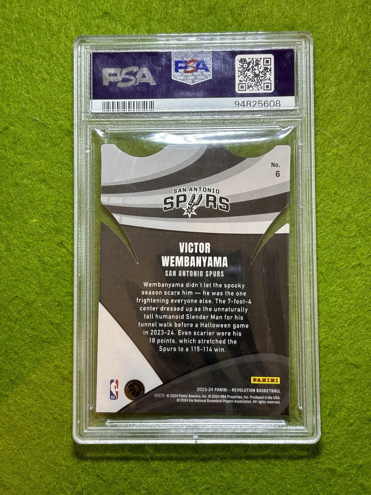 Victor Wembanyama DIE CUT PRIZM ROOKIE CARD PSA 9 SP 2023 Revolution LIFTOFF RC view 21