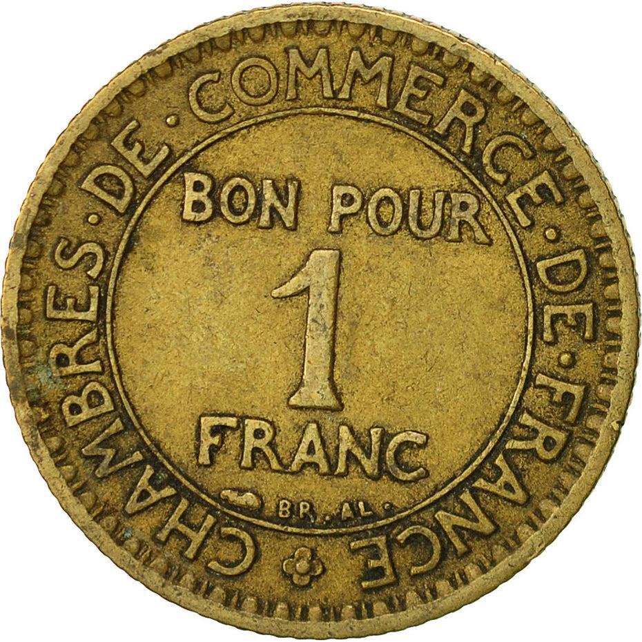 French Coin 1 Franc Chambers of Commerce | France | 1920 - 1927 | eBay