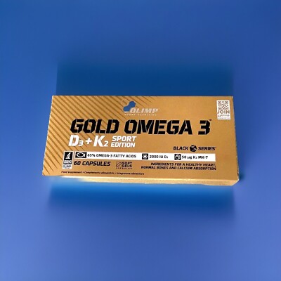 (220,05 EUR/kg)Olimp Gold Omegą 3 D3+K2 Sport 60 Mega Caps Vitamine+Fischöl