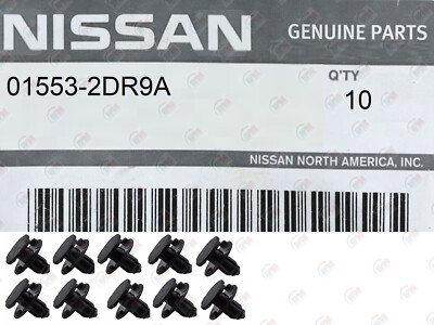 10 PACK Bumper Shield Protector Push Clip For 1997-2011 Nissan Most Models