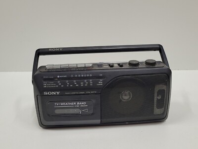 SONY CFM-165TW AM/FM Radio Cassette Recorder Weather Band cassette