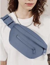 NWT Dagne Dover Ace Neoprene Belt Bag Fanny Pack in Ash Blue LIMITED EDITION