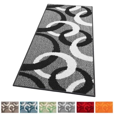 ARREDIAMO INSIEME S.R.L. Tappeto Cucina Tridimensionale Cerchi 3D Morbido Assorbente Moderno Antiscivolo