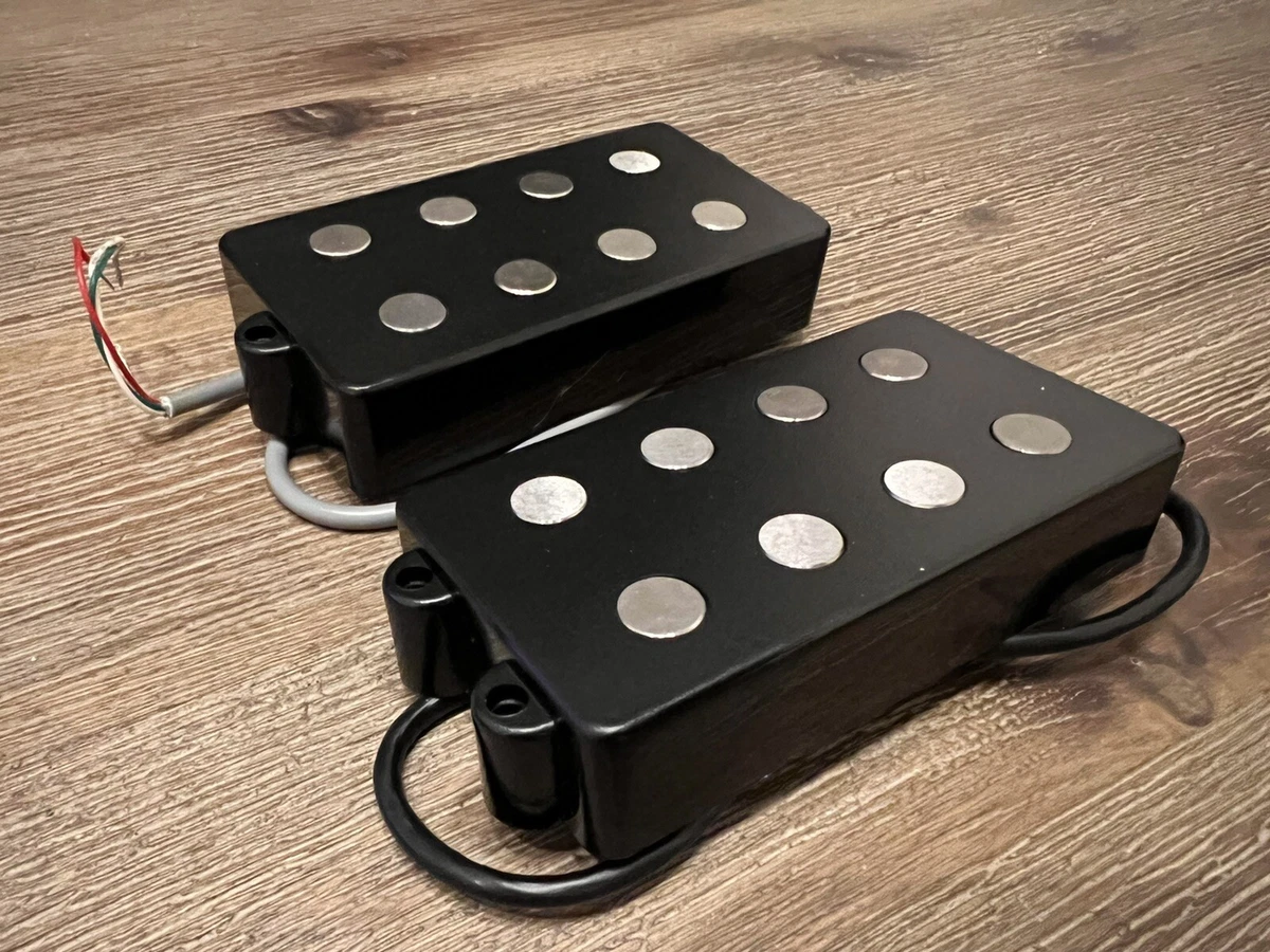 4 String Musicman Style Bass Pickups Neck Bridge Pair Fiber