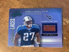 2001 Absolute Memorabilia Leather and Laces #LL34 Eddie George /550
