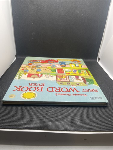 Vintage 1980 Richard Scarry's Best Word Book Ever Oversized Golden Book HC - Foto 7 di 18
