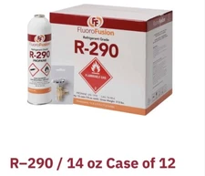 Refrigerants, R-290, (12 cans ) 14 oz.