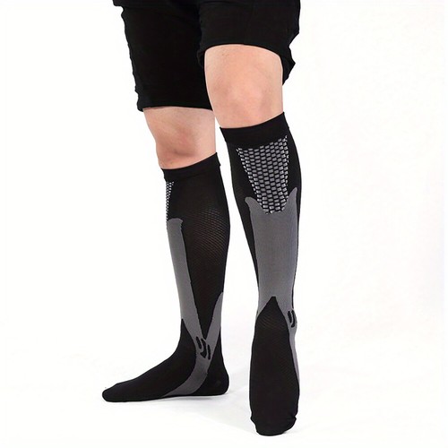 Compression Socks Knee High Stockings Leg Support Calf Sleeves Sports Men Women - Picture 7 of 50