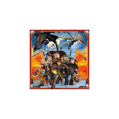 Rompecabezas Ravensburger - HTTYD Dragon Rider 3x49 piezas - Imagen 3 de 4