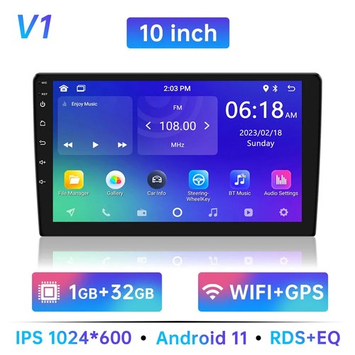 Android 11 Car Radio Autoradio 32G 2 Din WIFI GPS Car Audio Multimedia Player - Picture 19 of 21