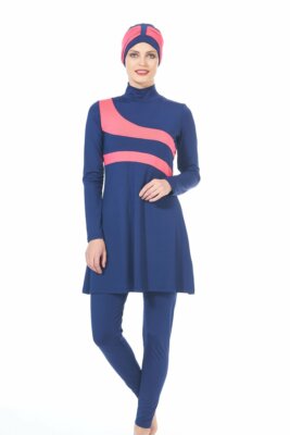 DAMEN GANZKÖRPERBADEANZUG BURKINI TESETTÜR FULL COVER SCHWARZ GR Z3185-BU1 36