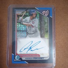 Andrew Pinckney Auto Blue Bowman Chrome 148/150