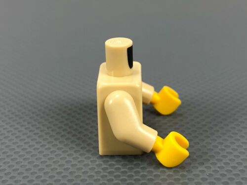 LEGO Minifigur Torso hellbraun gestrickter Pullover Muster mit braunen Armen gelbe Hände - Bild 4 von 7