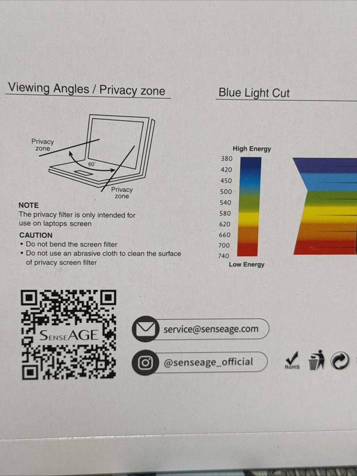 NEW! MacBook Air 13.6" (M2,2022) Privacy Screen Protector