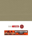 <!--F#f_0-->HOLDEN HK HT HG panel van BUCKSKIN BEIGE GOLF BALL ROOF HOOD LINING (5F)<!--F/-->