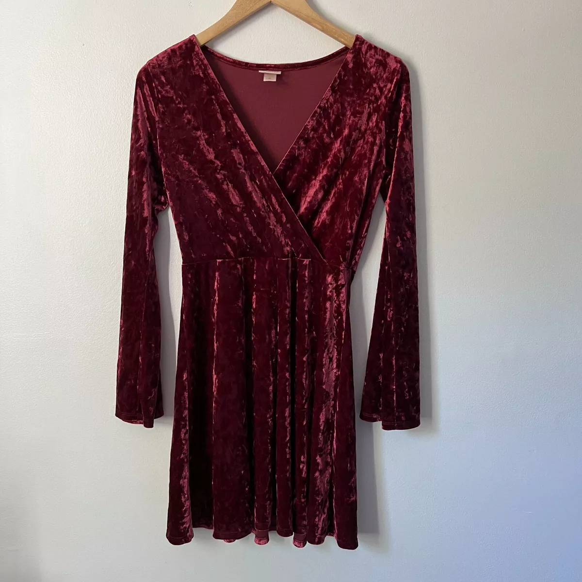 Mossimo Red Velvet Dress Size M eBay