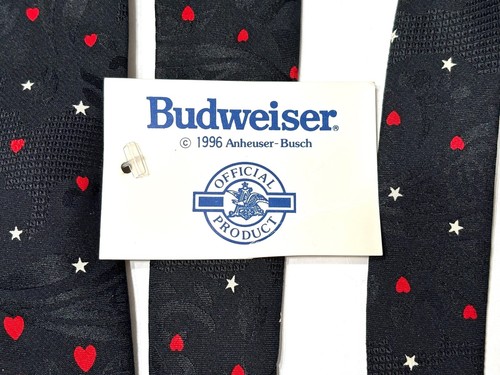 Budweiser Vtg 1995 Anheuser Busch Official Product Frog Necktie I Love You Man! - Picture 2 of 12