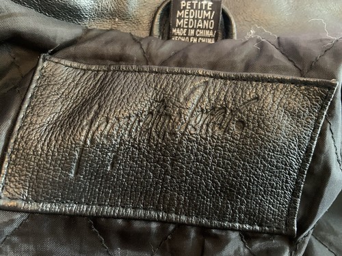 Vintage jacqueline Ferrar leather jacket Women’s Sz MP EUC - Picture 6 of 10