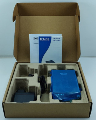 D-LINK Media Converter 1000 BaseT to 1000 BaseLX SC Single Mode DMC-810SC
