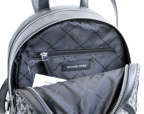 Michael Kors sac à dos sac MK Jaycee MD PKT backpack logo noir neuf - Photo 11 sur 12