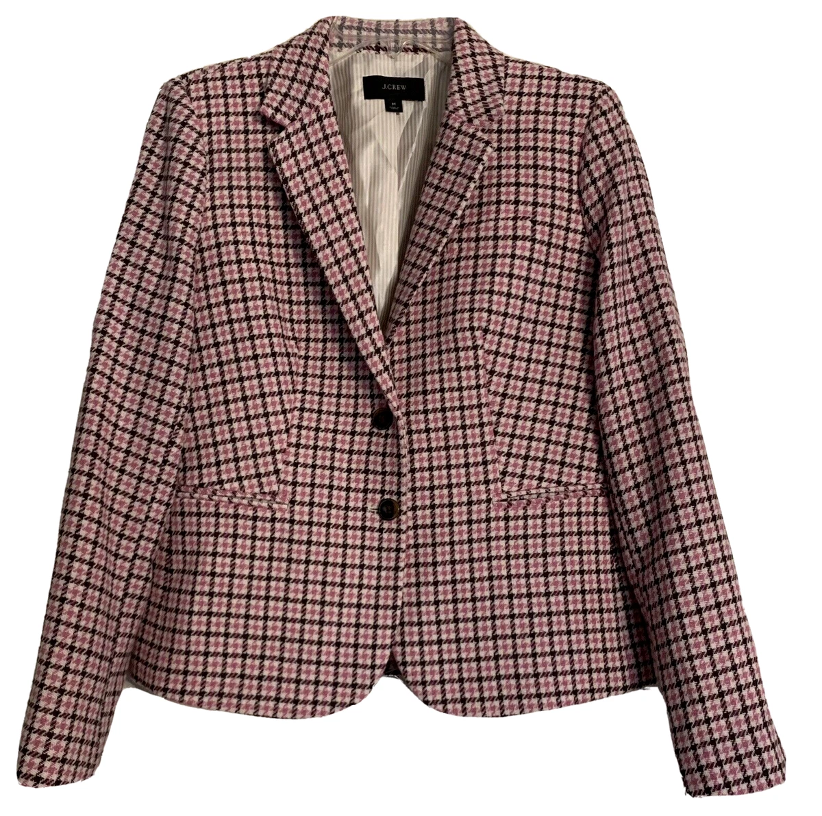 J crew clearance women's plaid blazer