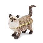 Bejeweled Himalayan Cat Trinket Box