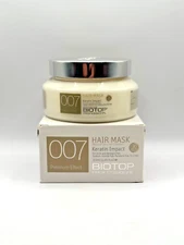 Biotop Proffesional Keratin Hair Mask 11.83 Fl.oz for Damaged Hair|NEW|Free Ship