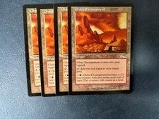 MTG 4X URZA'S LEGACY GHITU ENCAMPMENT NM MAGIC THE GATHERING UNCOMMON LAND CARD
