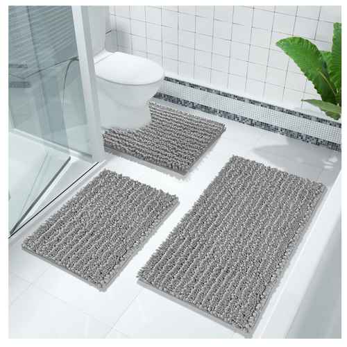 Bathroom Rug Mat 24 x 17, Extra Soft Non Slip Absorbent Water Bath Rug, Quick Dr - Picture 7 of 8