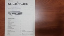 Original Sony SL-2401/2406 Betamax VCR Operating Instructions MANUAL
