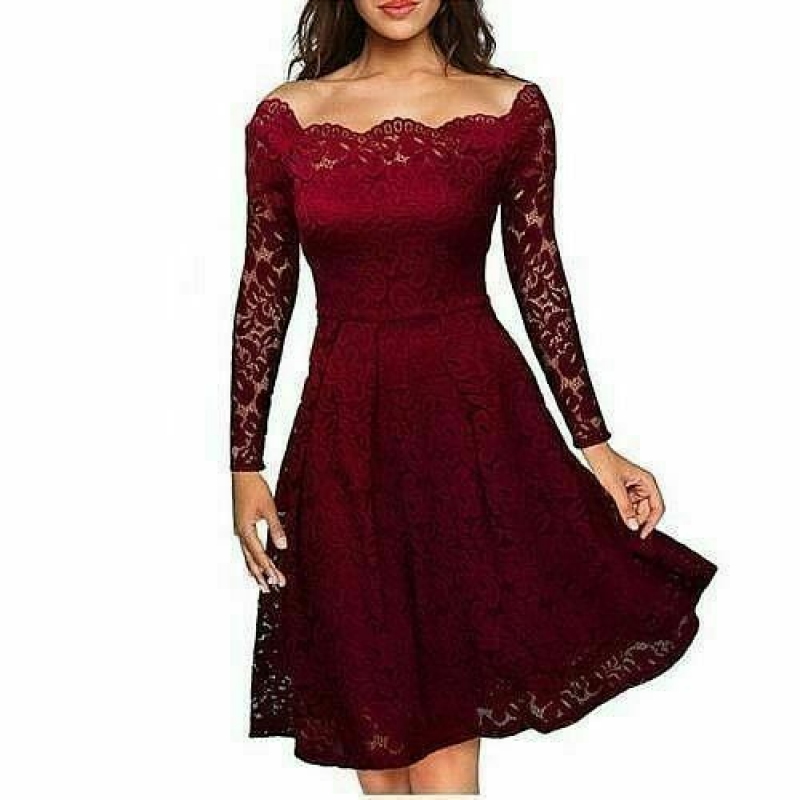 Vestidos Ropa De Moda Para Mujer Largos Casuales De Fiesta Encaje Elegante Dress