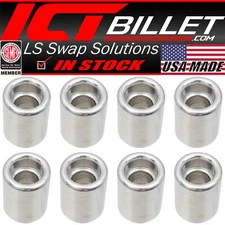 LS Injector weld bungs LS1 1.1" Length for Custom Intake Manifold Fuel Rail