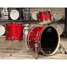 DW Performance 3pc Lacquer Drum Set 24/13/16 Cherry Stain