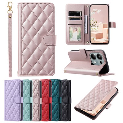 For Xiaomi Redmi Note 13 Pro 12 11 10 Pro 9 Flip Leather Wallet Case Stand Cover