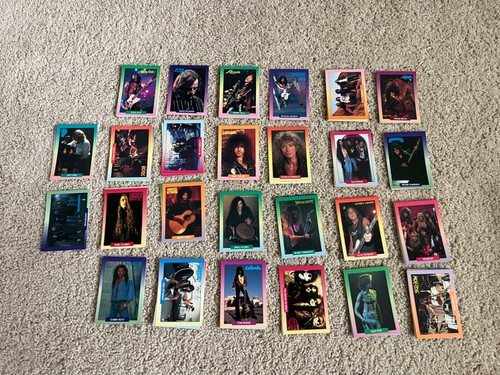 Huge Lot of 128 1990s BROCKUM ROCK CARDS - Bon Jovi AC/DC Pink Floyd Skid Row