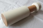 Matt Pugh Design Candlestick Chalk White Solid Ash Modern British Minimal Design