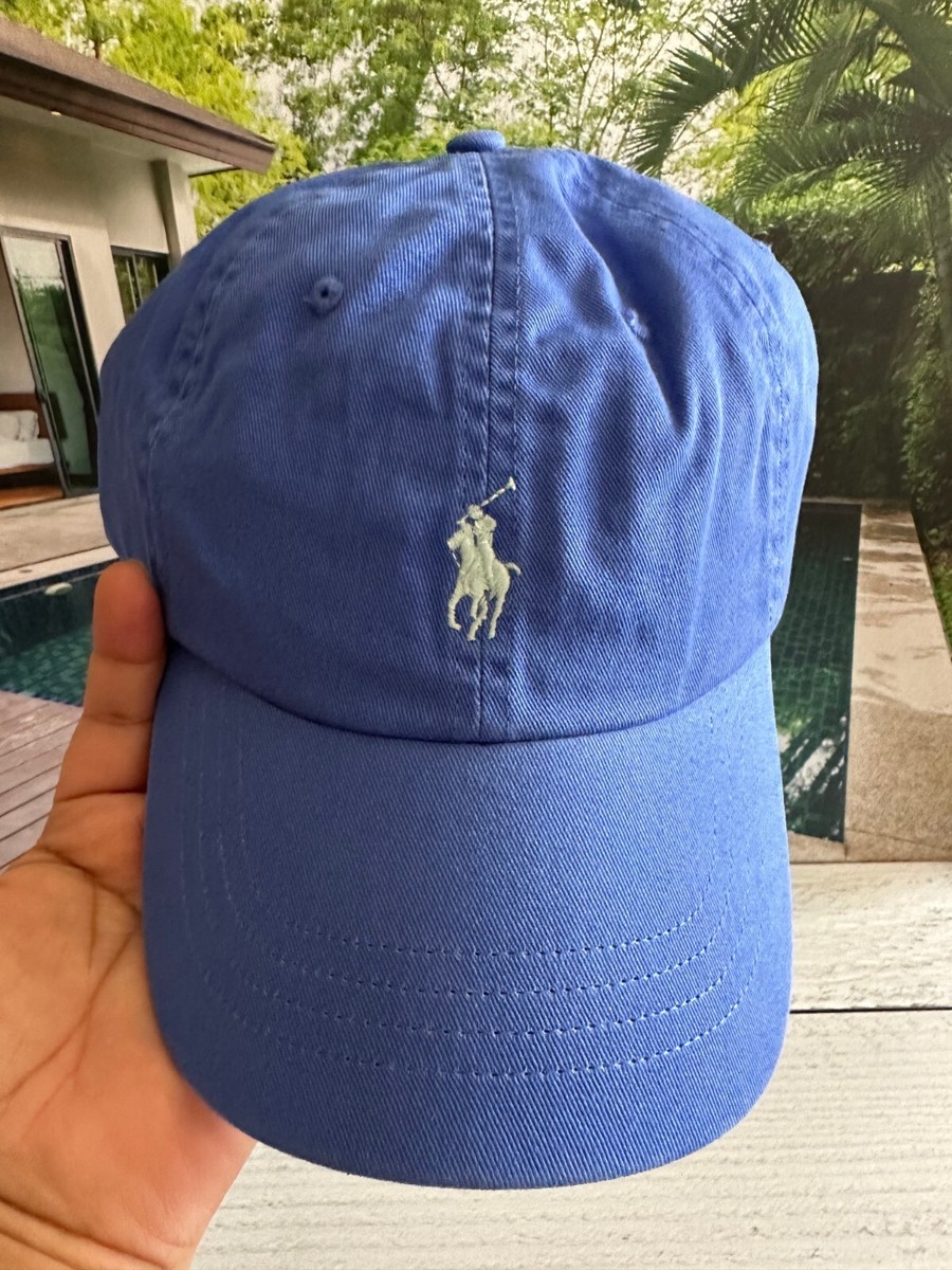 BN Polo Ralph Lauren Cotton Chino Ball Cap In Blue | eBay