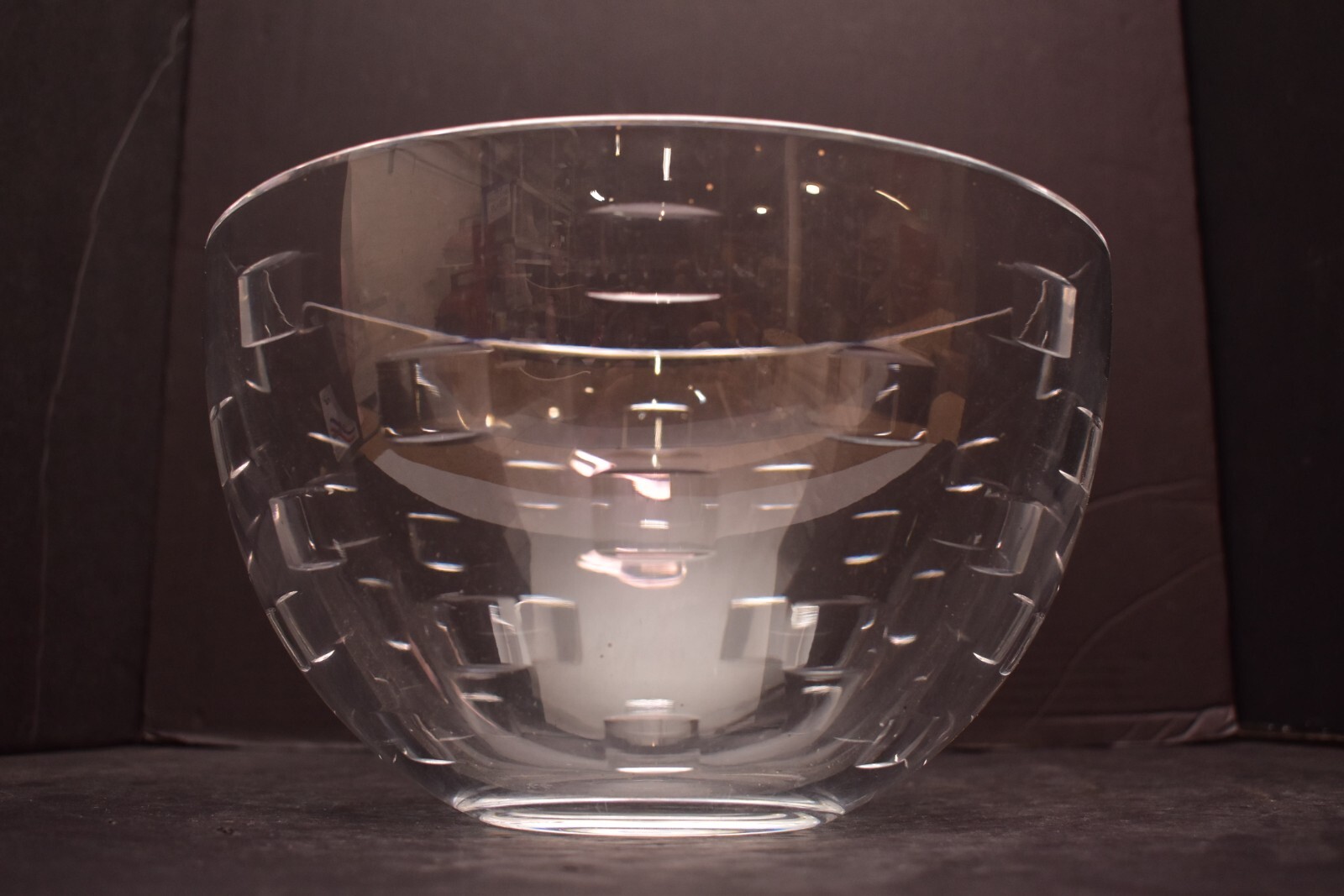 Waterford JOHN ROCHA Crystal 10" Diameter Bowl Geo Centerpiece Serving