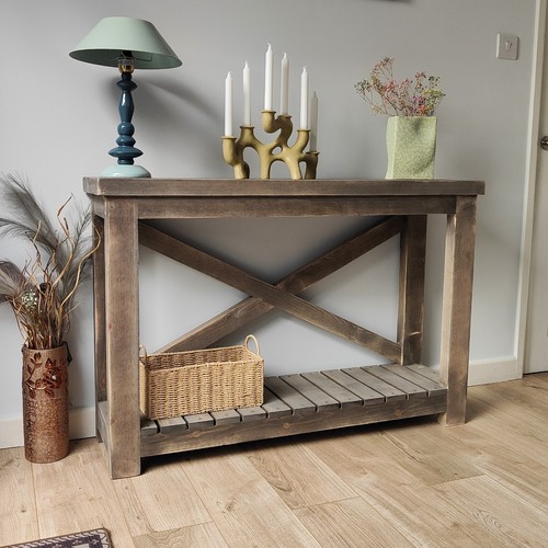 Console Table with Shelf - Entryway Table with Storage - Narrow Console Table - Picture 10 of 10