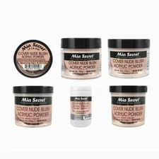 Mia Secret Cover Nude Blush Acrylic Powder 1/2oz 1oz 2oz 4oz 8oz 24oz ~Pick Size
