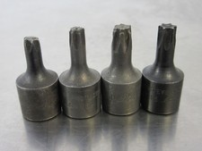 Lot of (4) Lisle Security Bit Sockets TORX T5...