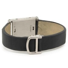 Cartier 18 Karat White Gold Tank Basculante Diamond and Black Onyx Flip Top 3